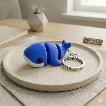 Llavero Articulado - Ballena Azul